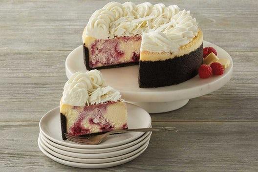 6" White Chocolate Raspberry Truffle - Whole Cake