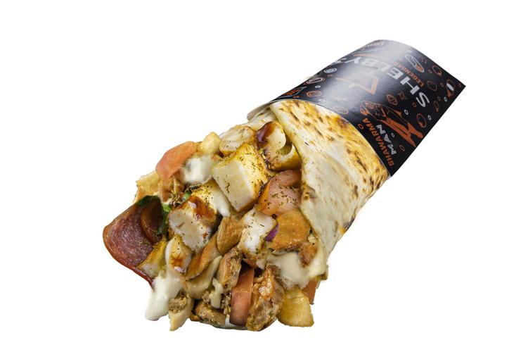 Bacon Halloumi Shawarma Wrap